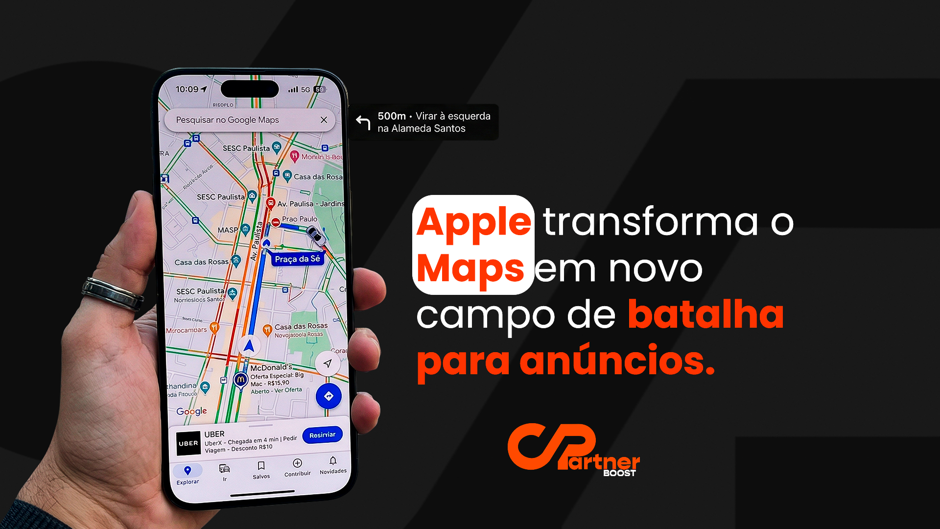 Apple transforma o Maps em novo campo de batalha para anúncios